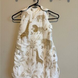 Crane Baby Neutral Animal Print Sleeper